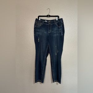 Lane Bryant Simply Straight 16 Average dark wash NWT